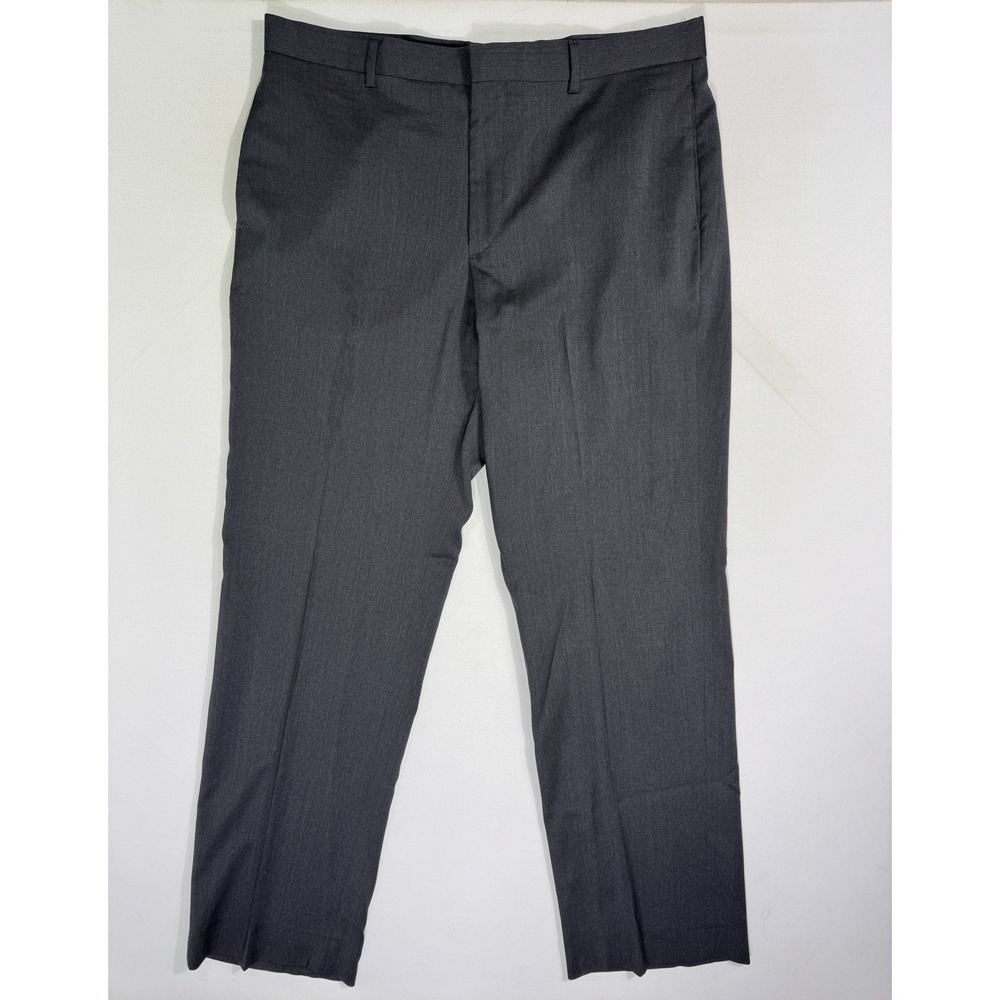 Banana Republic Dress Pants Mens 36X34 (37x33) Grey Wool Lanificio F.lli Cerruti